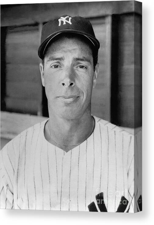American League Baseball Canvas Print featuring the photograph Joe Dimaggio by National Baseball Hall Of Fame Library
