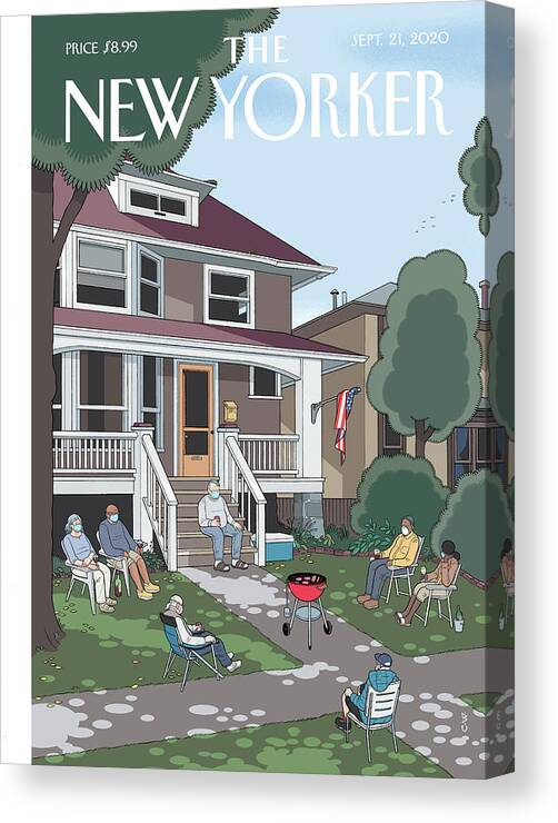 Summer Canvas Print featuring the painting Last Days by Chris Ware