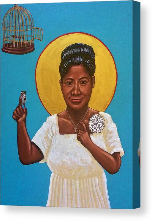  Canvas Print featuring the photograph Mahalia Jackson by Kelly Latimore