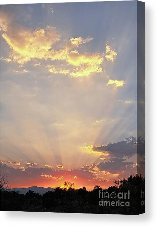 Sunset Canvas Print featuring the photograph Majestic Sunset Colorado by Marlene Besso