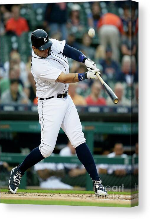 People Canvas Print featuring the photograph Miguel Cabrera by Duane Burleson
