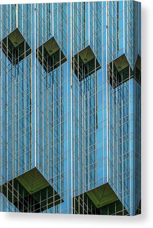 Buildings Canvas Print featuring the photograph Modern Glass by Darryl Brooks