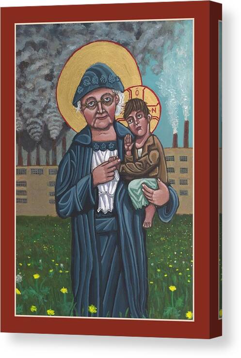 Mother Jones Canvas Print featuring the painting Mother Jones by Kelly Latimore
