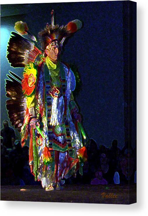 Native American Dancer Canvas Print featuring the photograph Ready for the Dance by Vallee Johnson