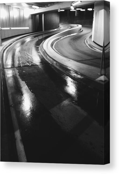 Curve Canvas Print featuring the photograph Road in tunel by Nikola Cywinska / FOAP