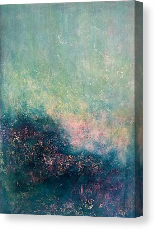 Abstract Canvas Print featuring the painting Solstice by Valerie Greene