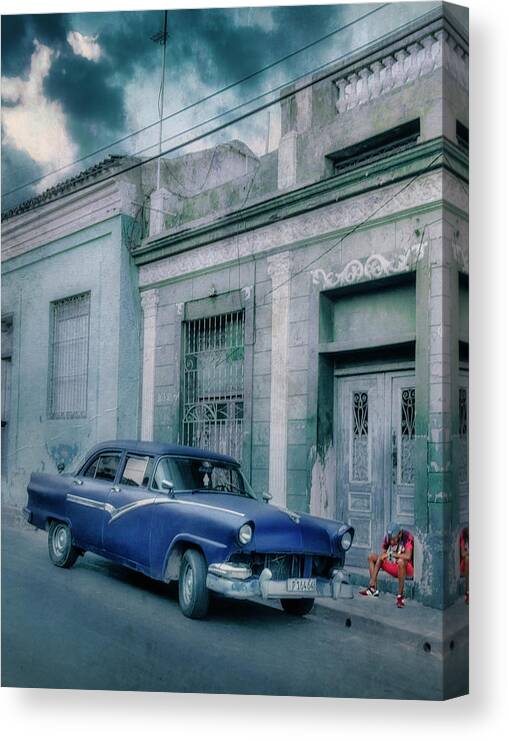 Man Canvas Print featuring the digital art Sorry man we can't fix your car by Micah Offman