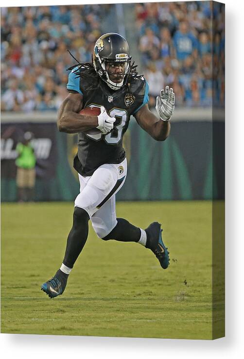 People Canvas Print featuring the photograph Tampa Bay Buccaneers v Jacksonville Jaguars by Joel Auerbach