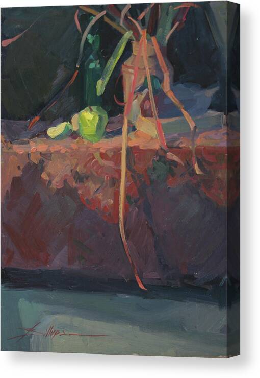 Still Life Painting Canvas Print featuring the painting The Decoy by Elizabeth J Billups