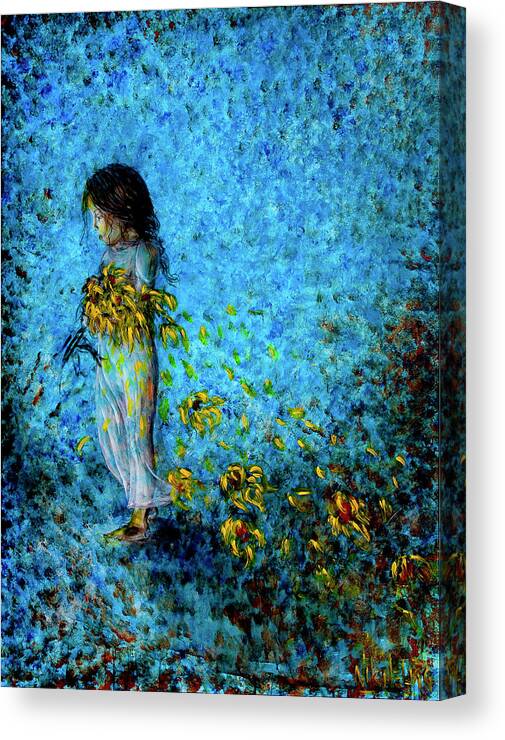 Child Canvas Print featuring the painting Traces I by Nik Helbig