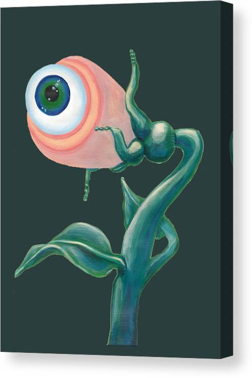 Surreal Canvas Print featuring the painting Venus Eye Snap by Vicki Noble