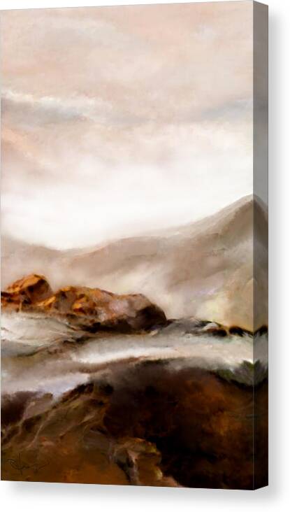 Rugged Canvas Print featuring the painting Rugged Beauty by Hans Neuhart