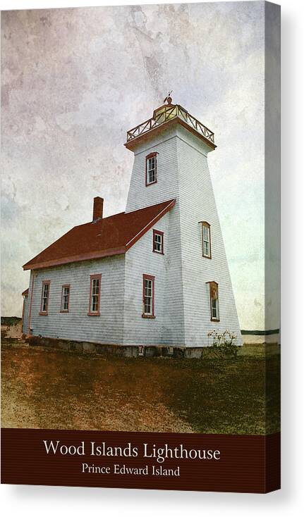 Lighthouse Canvas Print featuring the photograph Wood Islands Lighthouse by WB Johnston