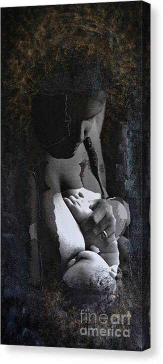 Mother And Child Canvas Print featuring the painting Mother and Child by Jacqueline Milner