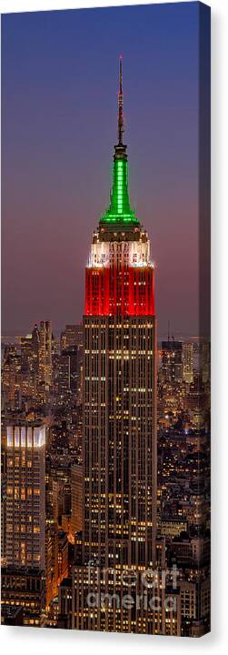 Empire Canvas Print featuring the photograph On Top Of The Rock by Susan Candelario
