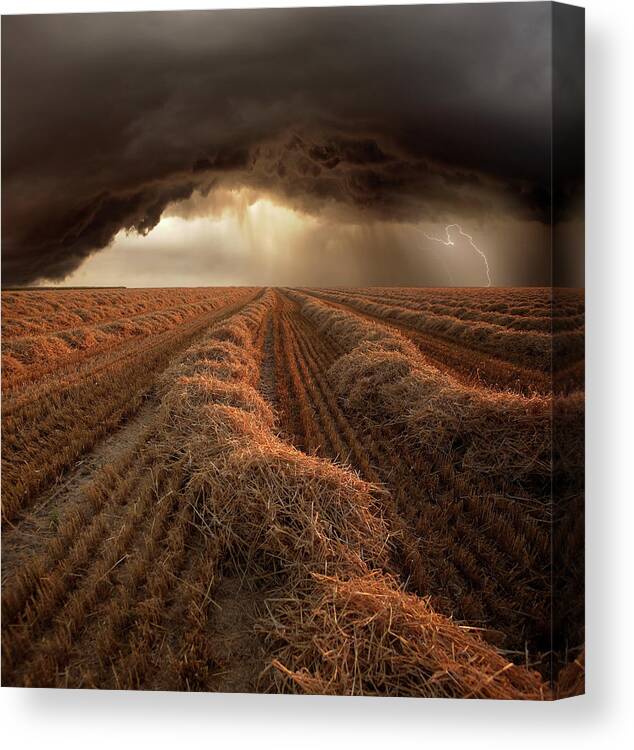 Lightning Canvas Print featuring the photograph Untitled 1 by Franz Schumacher