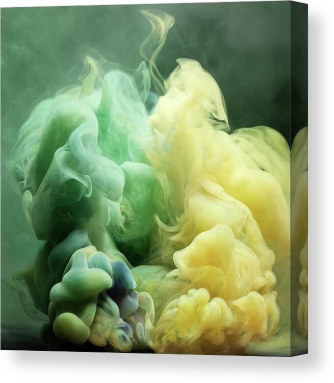 Motion Canvas Print featuring the photograph Smoke #16 by Henrik Sorensen