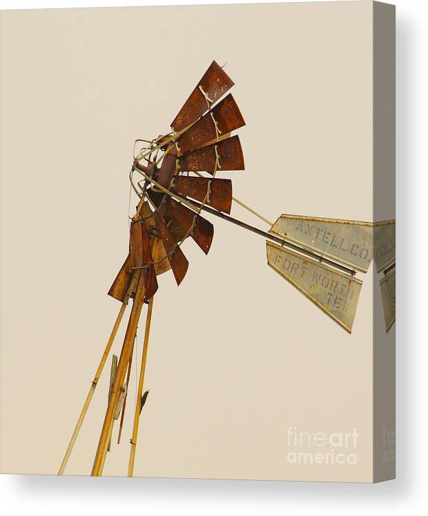 Olden Canvas Print featuring the photograph A Fierce Prairie Wind by Robert Frederick