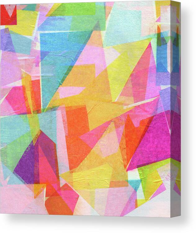 Abstract Tissue Paper Collage Canvas Print / Canvas Art by Qweek 
