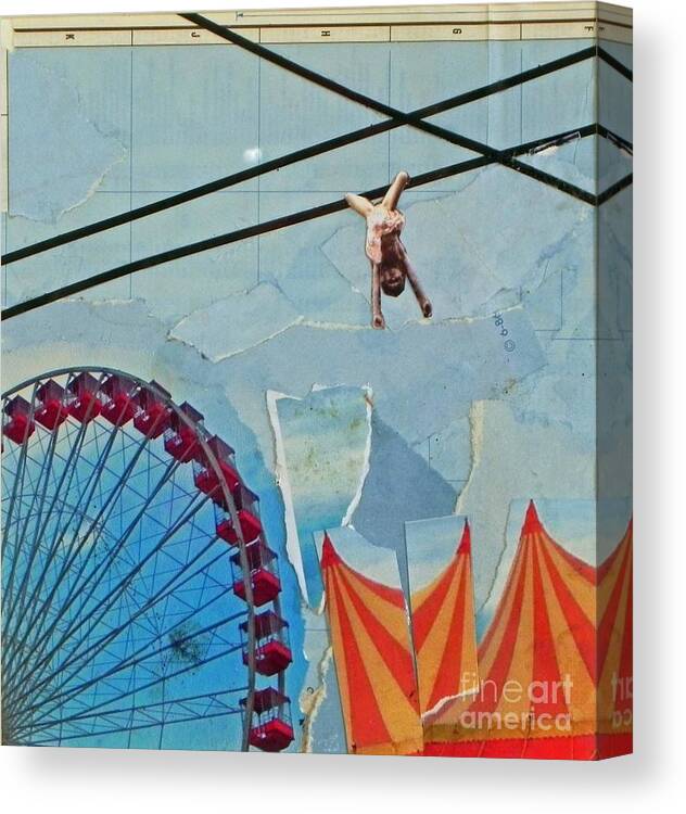  Canvas Print featuring the mixed media Circus1 by Patricia Tierney