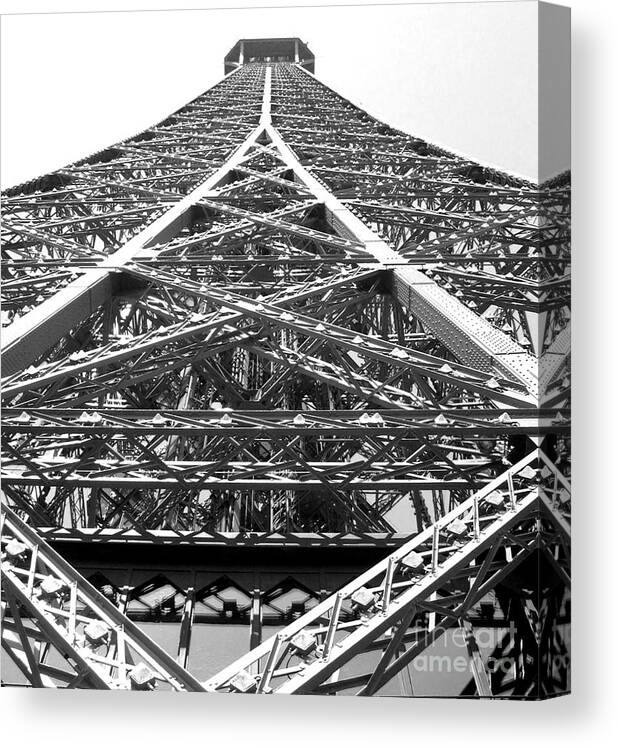 Eiffel Tower Canvas Print featuring the photograph Eiffel Tower by Andrea Anderegg
