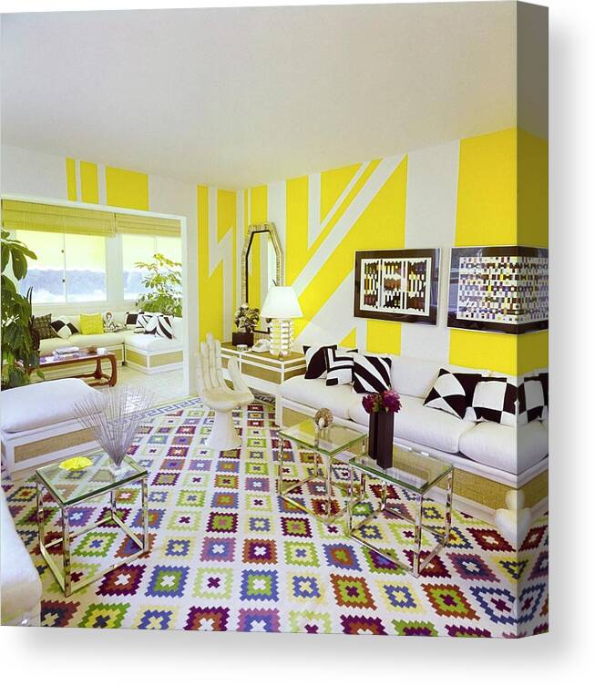 Designer Canvas Print featuring the photograph Ellen Lehman Mccluskey's Living Room by Horst P. Horst
