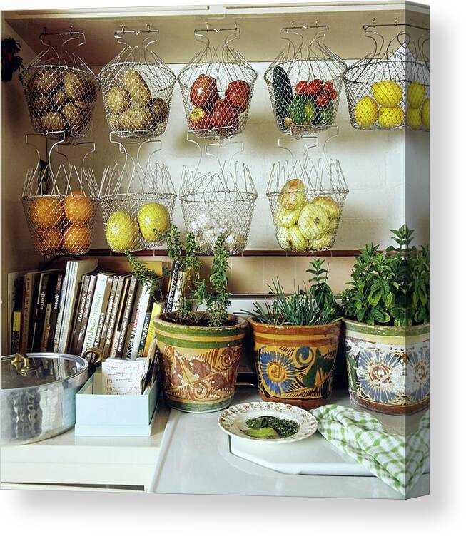 Decorative Art Canvas Print featuring the photograph Joan Didion's Kitchen by Henry Clarke