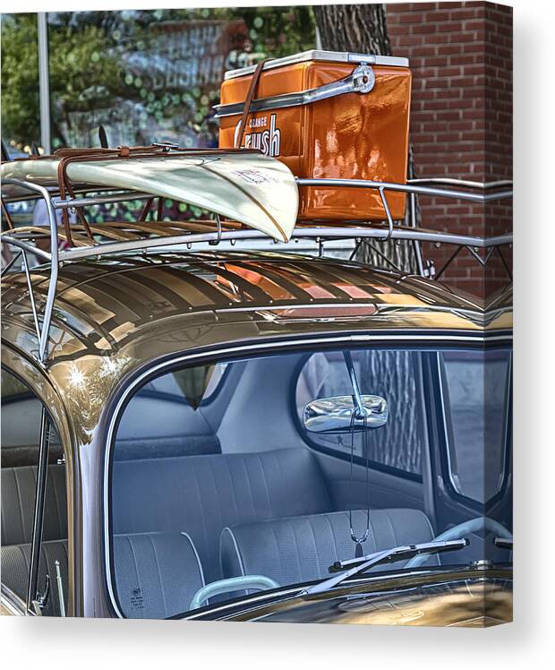Volkswagon Canvas Print featuring the photograph Let's Go Surfing by Theresa Tahara