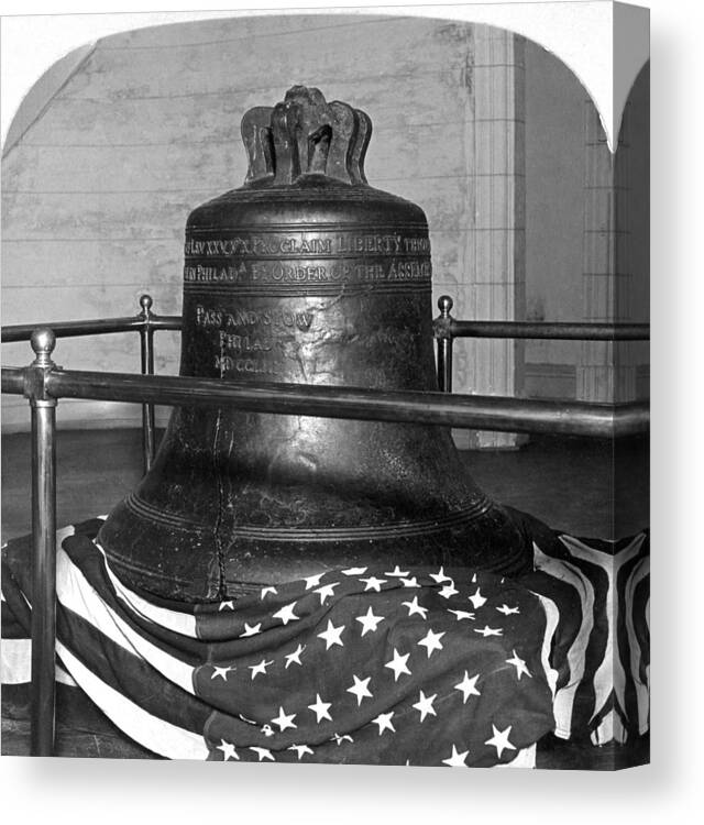 1904 Canvas Print featuring the photograph Liberty Bell, 1904 by Granger