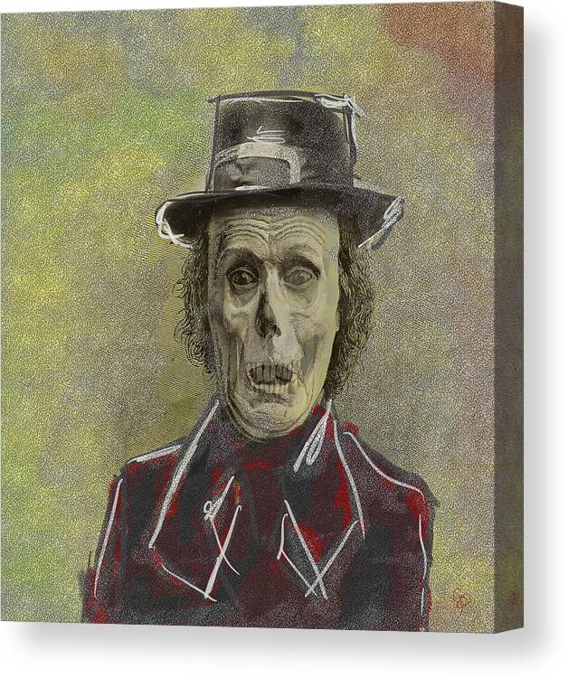 Horror Canvas Print featuring the digital art Luk by George Pennington