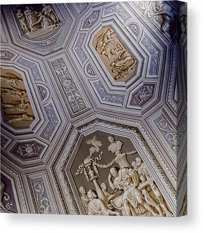Vatican Canvas Print featuring the photograph More Illusion - Vatican Museum by Jon Berghoff