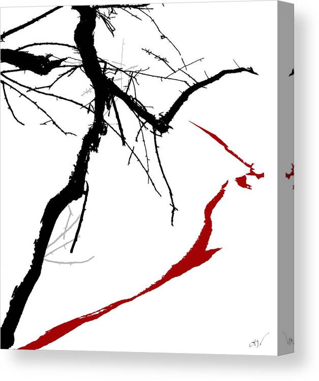 Branch Canvas Print featuring the digital art Supernatural by Ken Walker