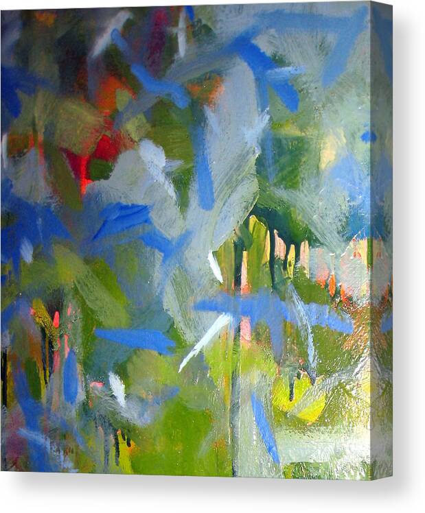 Landscape Canvas Print featuring the painting Untitled #3 by Steven Miller