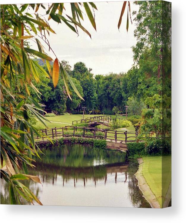 Bridge Canvas Print featuring the photograph Looking Back by Craig Wood