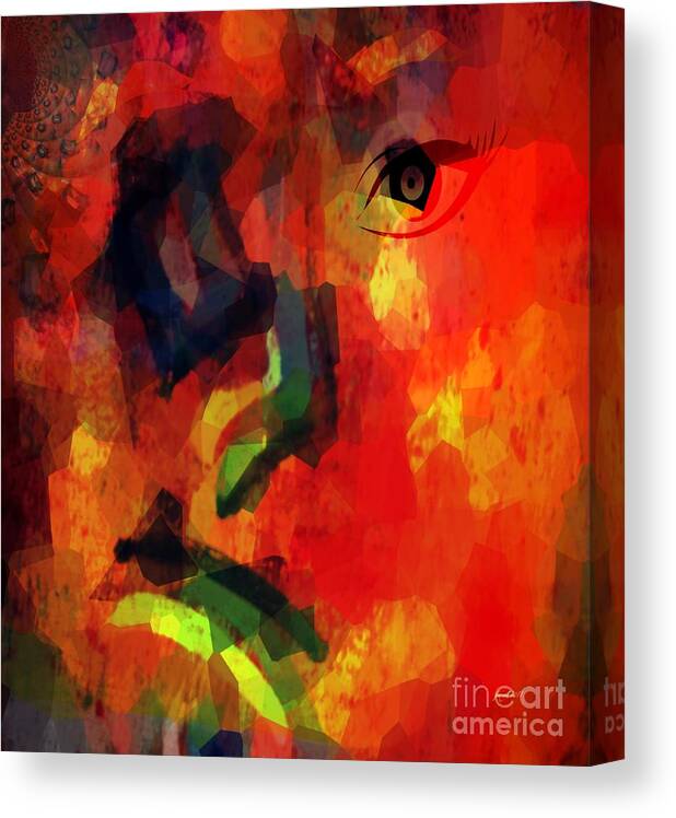 Fania Simon Canvas Print featuring the mixed media Sick and Tired of Being Sick and Tired by Fania Simon