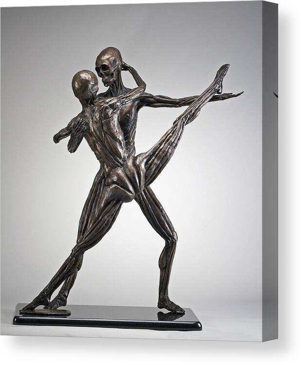 Original Figurative Sculpture Canvas Print featuring the sculpture Soul Dance - Front View by Eduardo Gomez