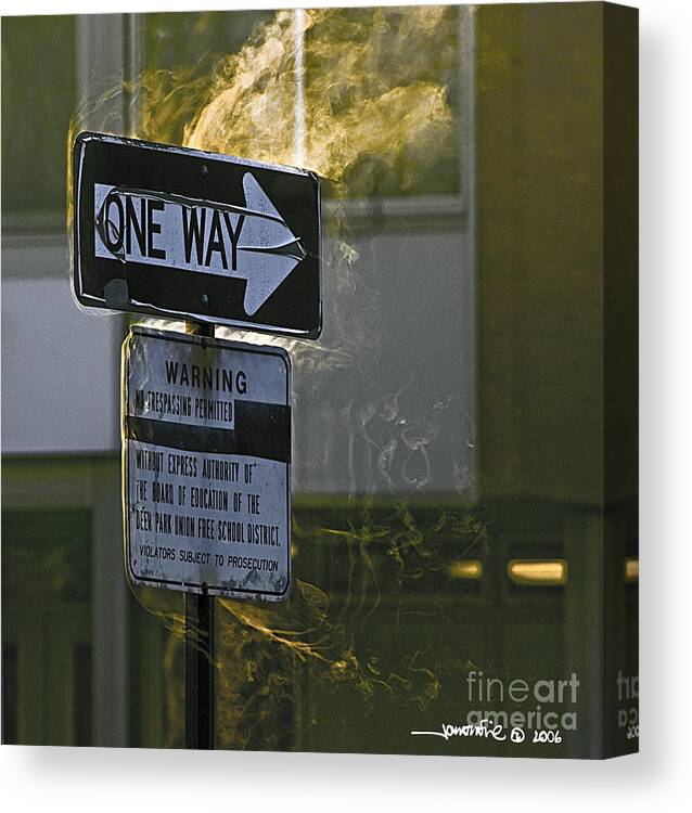 Abstracts Canvas Print featuring the photograph Steam by Jonathan Fine
