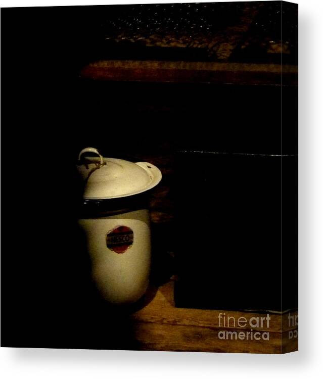 Still Life Canvas Print featuring the photograph The chamber pot by Newel Hunter