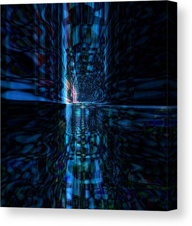 Light Canvas Print featuring the mixed media The Light #2 by Fania Simon