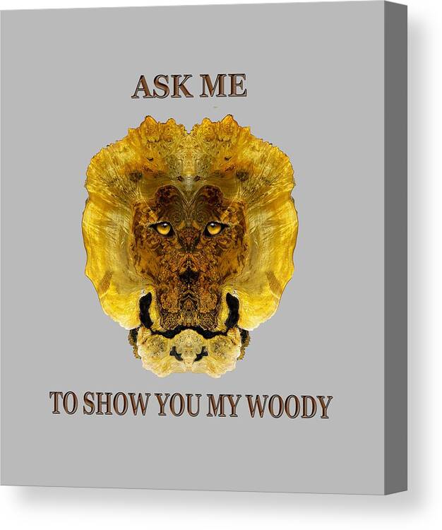 Woody Canvas Print featuring the digital art Woody 82 #2 by Rick Mosher