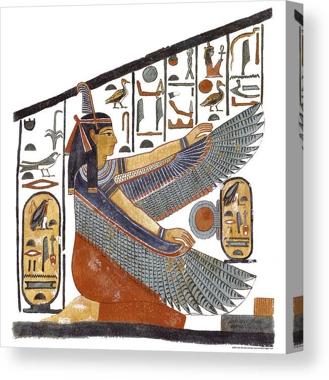 Behoefte aan Ster vier keer Ancient Egyptian Goddess Maat Canvas Print / Canvas Art by Ben  Morales-Correa - Pixels