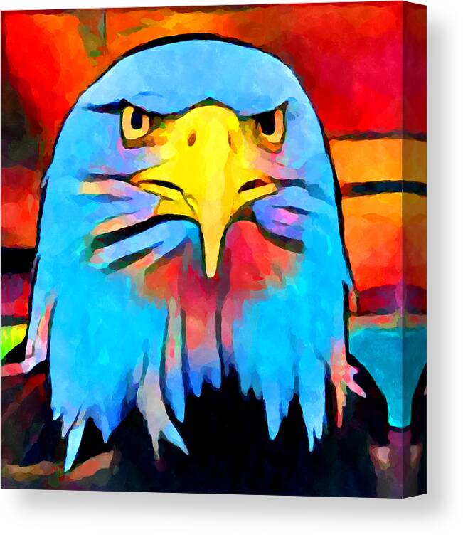 Bald Eagle Canvas Print featuring the painting Bald Eagle 2 by Chris Butler