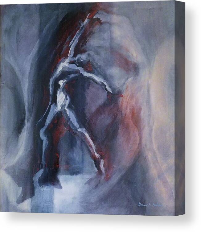 Dancer Canvas Print featuring the painting Dancing Figure by Denise F Fulmer
