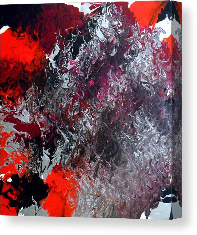 Abstract Canvas Print featuring the painting Fuel by Cyryn Fyrcyd