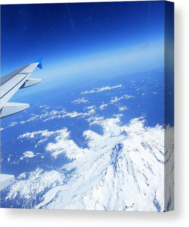 Sky Canvas Print featuring the photograph In Plane View 13 by Ron Kandt