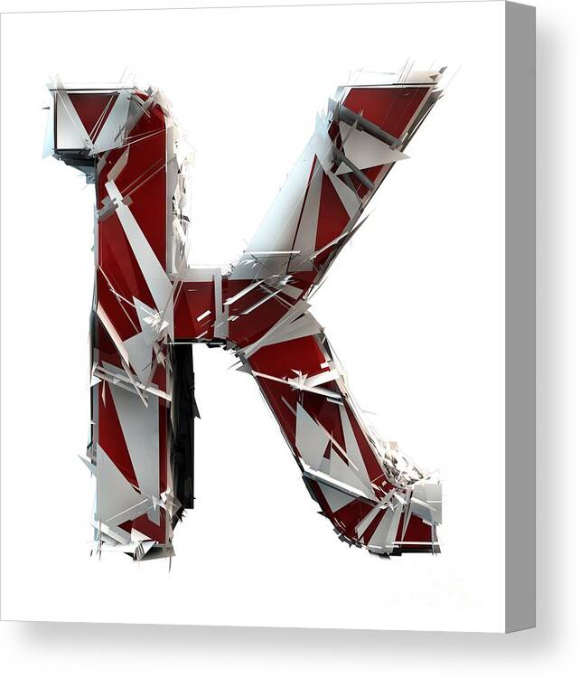 Alphabet Canvas Print featuring the photograph K Is For King by Gary Keesler