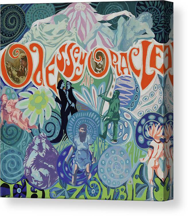 The Zombies Canvas Print featuring the digital art Odessey and Oracle - Album Cover Artwork by The Zombies Official