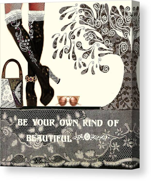 Beautiful Canvas Print featuring the digital art Sassy Boots II by Jenny Elaine