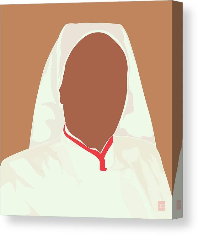  Canvas Print featuring the digital art Sister of a Nation by Scheme Of Things Graphics