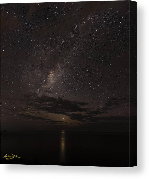 Astro Canvas Print featuring the photograph V E N U S - R I S I N G by Andrew Dickman